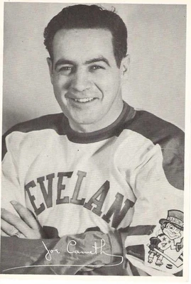 Lot (2) Early 1950s Cleveland Barons Joe Carruth Fern Perrault NM Condition - Image 1 of 2