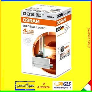 LAMPADA OSRAM D3S ORIGINAL XENARC FARI ALLO XENO HBI XENON 66340 FARO 💎DIAMOND - Foto 1 di 1
