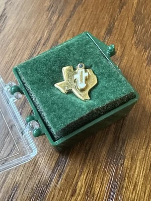 Texas Instruments 10K Yellow Gold Filled TI -Service Pin Tie/ Lapel Pin - Image 1 of 4