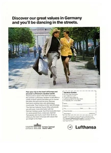 Lufthansa Alemania 1993 guía de vacaciones foto en color anuncio impreso vintage - Imagen 1 de 1