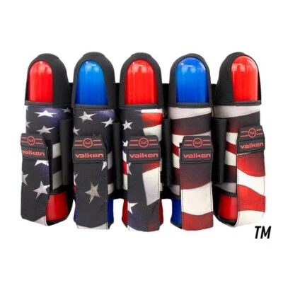 Arnés de paintball Valken Fate GFX correa vaina paquete 5+8 Merica RWB ¡NUEVO! Foto 1 de 2