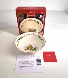 Lenox Holiday Inspirations Bowl Christmas Home For The Holidays Bone China 8" - Picture 1 of 15