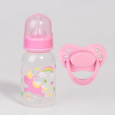Biberón Rosa + Chupete Magnético para Muñecas Bebé Renacido Accesorios Regalo Hágalo Usted Mismo Foto 1 de 4