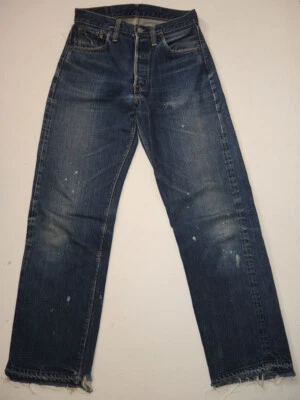 Vintage 60s Levi's S-Type 501 Jeans 29x31 Big E Redline Selvage Single Stitch - Image 1 of 4