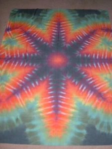 Tie-Dye halbes Doppelblatt Wandteppich: 50" x 65" - Bild 1 von 2