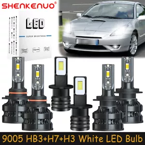 Für Toyota Celica 2000-2005 Combo LED Scheinwerfer Birne Fernlicht Nebelscheinwerfer Z8 - Bild 1 von 23