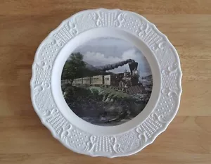 9er Set Sammlerstück antike Lok Zugplatte, Delano Studios 1950 Edition - Bild 1 von 11