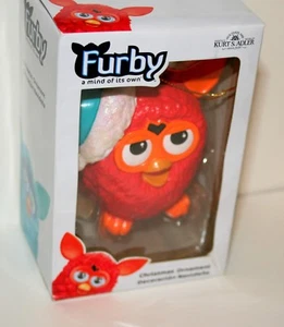 Red Santa Hat Furby Holiday Christmas Ornament New Box Kurt Adler 2013 - Picture 1 of 3
