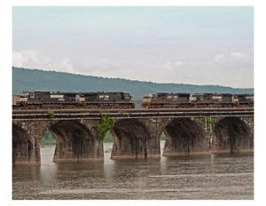 Rockville Bridge Susquehanna River In Pennsylvania 8x10 Photo On 8.5" x 11" - Picture 1 of 1