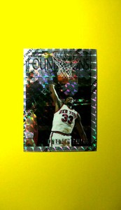 PATRICK EWING 1996 Topps Finest Foundations # 254 Refractor Card Knicks unpeeled