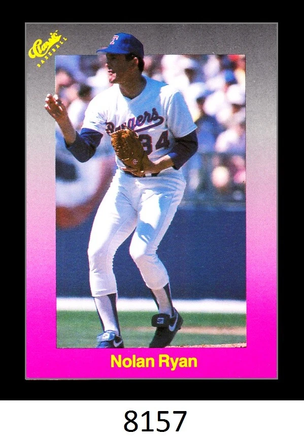 1-1989 CLASSIC UPDATE PURPLE TRAVEL EDITION NOLAN RYAN RANGERS CARD#164 - Image 1 of 1