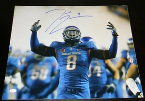 DEMARCUS LAWRENCE AUTOGRAPHED SIGNED BOISE STATE BRONCOS 16x20 PHOTO JSA - Picture 1 of 1