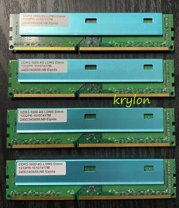 MEMTEST86 PASS Elpida 240D34G658 16GB 4x4GB DDR3 1600 CL9 1.5V Blue Heatspreader - Picture 1 of 4