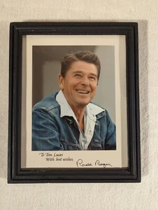 Vtg Ronald Reagan Autographed Signed 8x10 Photo Picture Photograph Personalized - Picture 1 of 6