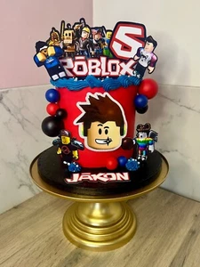Personalised Cake Topper Set Gamer - Picture 1 of 3