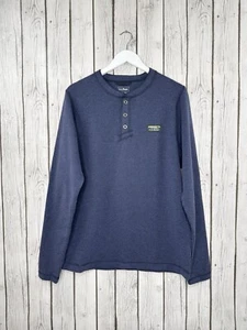 L.L. Bean Shirt Men’s Size Medium Blue Comfort Camp Henley Slightly Fitted NWOT - Picture 1 of 4