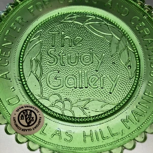 Baldwin ME Study Gallery Douglas Hill Sebago Maine VTG Art Glass Pairpoint Cup - Picture 1 of 7