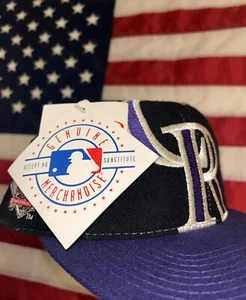 Vintage Colorado Rockies 1990s Logo Athletic Snapback Cap / Hat - NWT - Picture 1 of 5