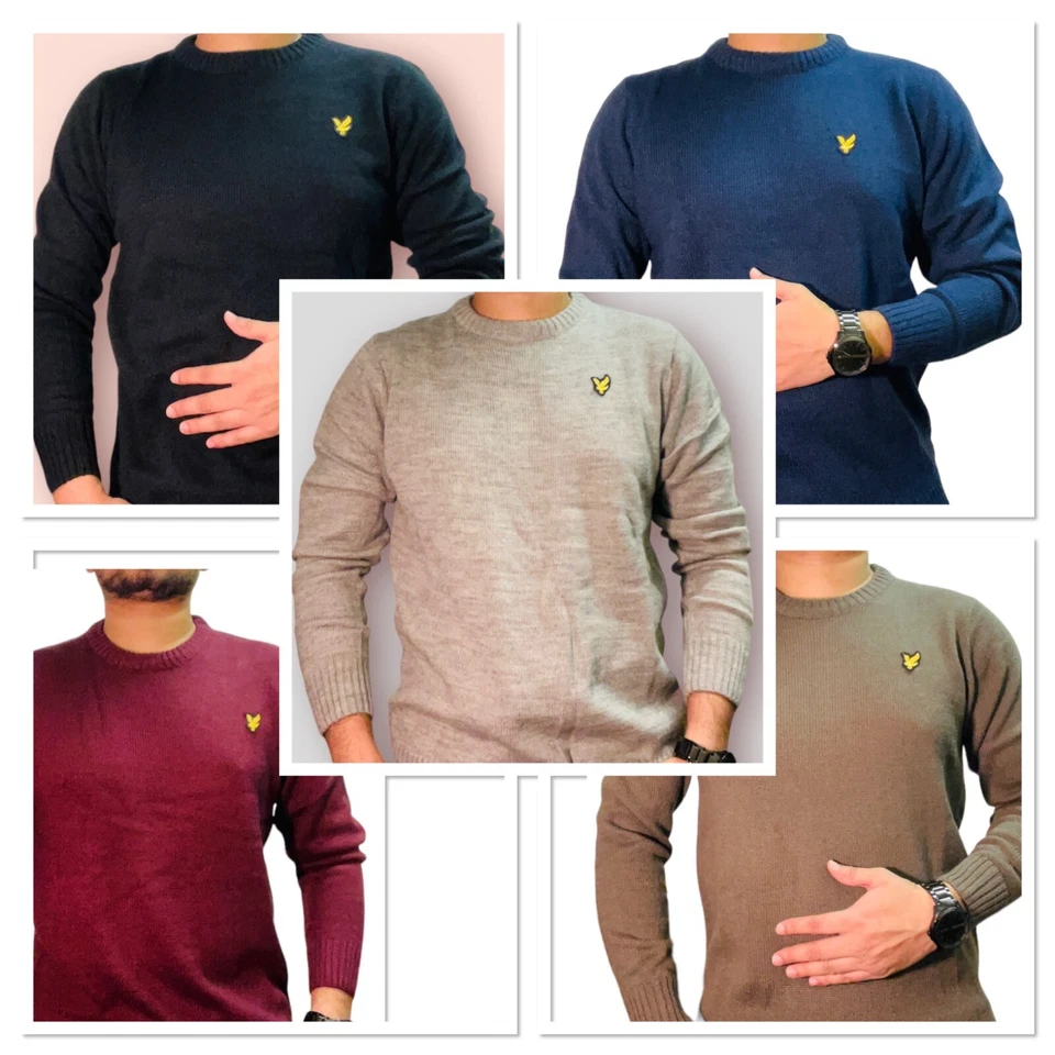 MENS LYLE AND SCOTT FASHIONABLE CREW NECK JUMPER FOR ALL SEASONS - Image 1 of 1