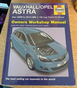 NEW Vauxhall Astra J (MK6) Haynes Workshop Repair Manual Rare Edition SEALED - Picture 1 of 4