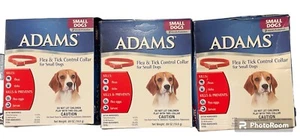 X' 3 Adams Dog Puppy Flea & Tick Eggs Larvae Collar Small 15" 7 Month protection - Picture 1 of 1
