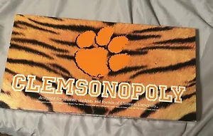 Clemsonopoly Monopoly Board Game Clemson University Late for The Sky Very Good - Picture 1 of 8