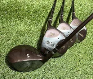 Ladies Lynx Crystal Cat Driver 3 5 7 Fairway Woods Set Of Clubs Right Handed - Picture 1 of 7