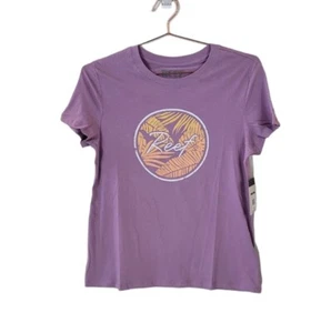REEF M Dusk Purple Layla Classic Short Sleeve Tee Women - Picture 1 of 5
