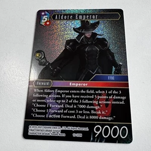 Tarjeta Final Fantasy TCG Opus XIII ALDORE EMPEROR FOIL 13-122H Opus 13 casi nueva - Imagen 1 de 1