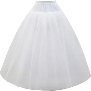 A-line Hoopless Petticoat Crinoline Underskirt Slips for Wedding Dress PPT026 - Picture 1 of 12