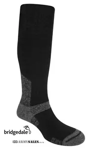 Bridgedale Essential Kit SUMMIT KNEE BLACK Military Spec Tactical Hiking Socks - Picture 1 of 2