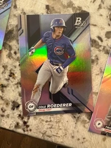 2019 BOWMAN PLATINUM TOP PROSPECTS RC CARD CHICAGO CUBS COLE ROEDERER #TOP-98 - Picture 1 of 1