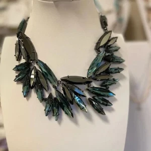 Park Lane Jewelry, "MESMERIZE" Necklace Indigo Blue & Jet Crystals REG.. $1000 - Picture 1 of 5