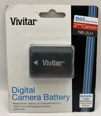 1x Batería Vivitar para Canon NB-2L NB-2LH NB-2L12 NB-2L14 NB-2L24 BP-2L5 BP-2LH Foto 1 de 2