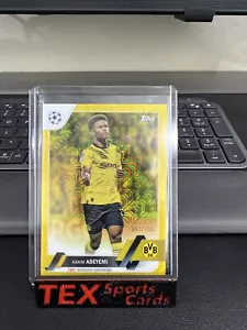 2022-23 Topps Japan Edition UEFA Yellow Gold Mojo Refractor /150 Karim Adeyemi - Picture 1 of 4