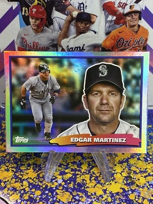 2022 Topps Archives Edgar Martinez  1988 Topps Big Foil 88BF-32 Mariners - Image 1 of 2