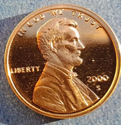 2000-S Proof Lincoln Cent.  Ships Free. Foto 1 de 2