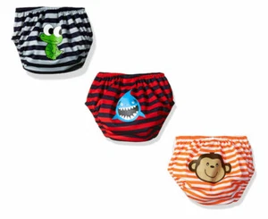 Kiko & Max Infant Boys Three Reusable Absorbant Swim Diaper Size S M L - Picture 1 of 5