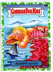 Garbage Pail Kids Go On Vacation 76a MANNY EATER Booger Green Parallel Topps - Picture 1 of 2