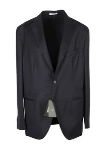 Boglioli K Jacket Checked Blue Sport Coat Size 56 IT / 46R U.S.  New With Tags - Picture 1 of 7