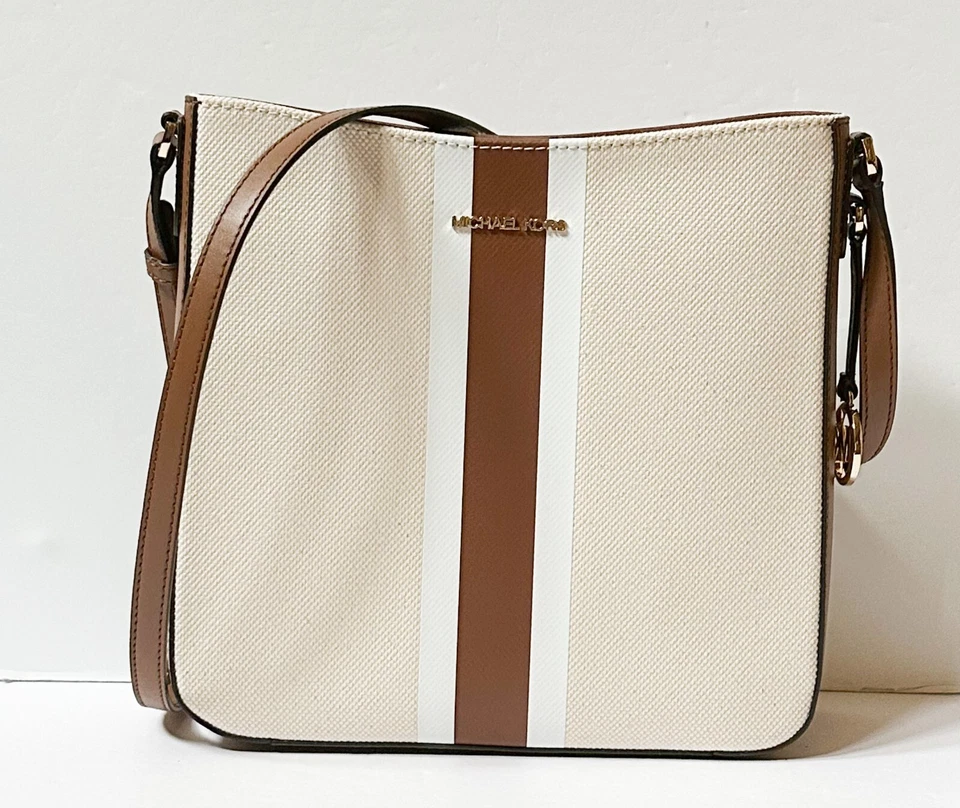 MICHAEL KORS JET SET BOLSO MENSAJERO GRANDE DE VIAJE RAYA CENTRAL MARRÓN MULTI Foto 1 de 4