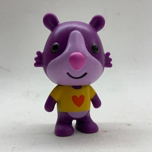 Sago Mini Figura Juguete Púrpura Hámster Rosie Corazón Camisa Posable Cabeza RARA - Imagen 1 de 8