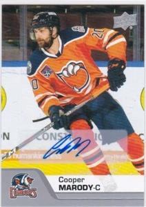 2020-21 UPPERDECK  AHL #1  COOPER MARODY AUTOGRAPH R/C Edmonton Oilers - Picture 1 of 1