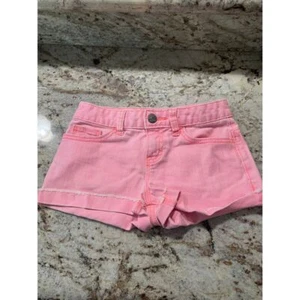 Old Navy ~ Denim Coral Girls Short Size 8 - Used - Picture 1 of 7
