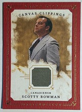 2008-09 UD Masterpieces Canvas Clippings Red #CCSB2 Scotty Bowman 10/10