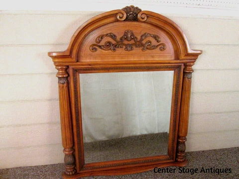51590 Large Beveled Decorator Mirror in Fancy Picture Frame Cover