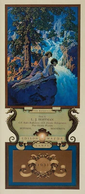 EDISON MAZDA ELECTRIC LIGHT BULB COMPANY CALENDAR COVER ADVERTISING POSTER - Image 1 of 2