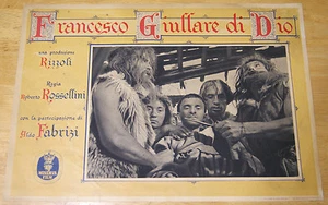 fotobusta film FRANCESCO GIULLARE DI DIO Roberto Rossellini 1950 #2 GM - Picture 1 of 1