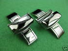 18mm SWISS STAINLESS DEPLOYMENT WATCH BUCKLE 2PC 18