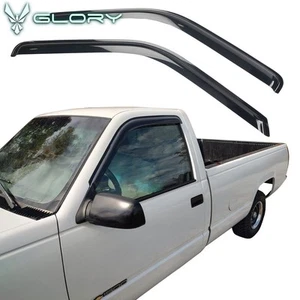 Fits 88-98 Chevy C1500 GMC K1500 95-99 Tahoe 92-99 Yukon Window Visor Rain Guard - Picture 1 of 8